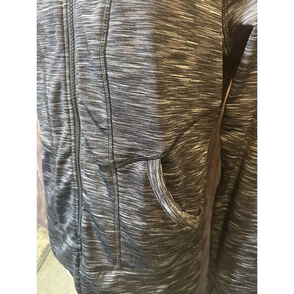 90 Degree by Reflex Women’s size L Full Zip Hoodie Heather Gray Thumb holes - Picture 7 of 10